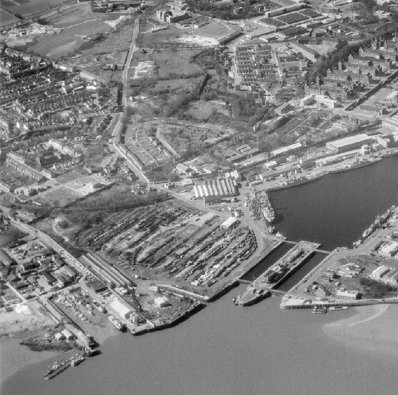 Ariel view of Chatham Dockyard